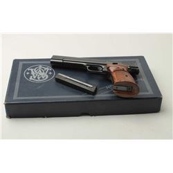 Smith & Wesson Model 41 semi-automatic target  pistol, .22LR caliber, 5.5” barrel, S/N A588648,  blu