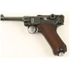 Image 9 : German S/42 Luger semi-automatic pistol dated  1938, 9mm caliber, 4” barrel, S/N 3378 l, blued  fini