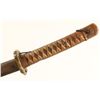 Image 2 : Japanese issue military sword and metal scabbard  in overall fair to good condition with #3047  stam
