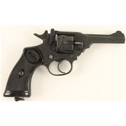 Webley MK IV DA revolver, .38 caliber, 4” barrel,  S/N 53833, mat black finish, checkered black hard