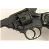 Image 2 : Webley MK IV DA revolver, .38 caliber, 4” barrel,  S/N 53833, mat black finish, checkered black hard