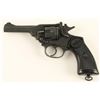 Image 3 : Webley MK IV DA revolver, .38 caliber, 4” barrel,  S/N 53833, mat black finish, checkered black hard