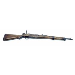 Japanese Arisaka bolt action carbine, 7.7mm  caliber, 20” barrel, S/N 9627, military finish,  wood s