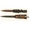 Image 1 : Lot of 2 Mauser bayonets with metal sheaths and  leather hangers; both in overall good condition.   