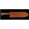 Image 2 : U.S.M.C. bolo knife with leather sheath in overall  good to very good condition; sheath is marked  “