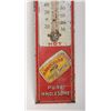 Image 1 : Arbuckles’ Coffee advertising ceramic finished tin  wall thermometer, approximately 19” x  4” overal