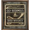 Image 1 : Framed distributor’s advertising mirror for Old  Bushmills Irish Whiskey, approximately 25” x   22.5