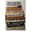 Image 3 : Bonanza lot of 24 old license plates ranging from  the 1930’s to present, many states represented  p