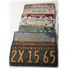 Image 4 : Bonanza lot of 24 old license plates ranging from  the 1930’s to present, many states represented  p