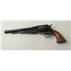 Image 2 : Euroarms blackpowder percussion revolver, .44  caliber, 8” octagon barrel, blue finish, wood  grips,