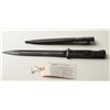 Image 1 : German Mauser bayonet Model 84/98.  The bayonet  has a 9 7/8” blade with an overall length of 15  ¾”