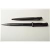 Image 2 : German Mauser bayonet Model 84/98.  The bayonet  has a 9 7/8” blade with an overall length of 15  ¾”