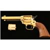 Image 1 : Western Ranger Plains Rider SA Revolver, .22  caliber, 4 ¾” barrel, wood grips, gold finish, S/N  rr