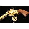 Image 3 : Western Ranger Plains Rider SA Revolver, .22  caliber, 4 ¾” barrel, wood grips, gold finish, S/N  rr