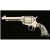 Image 1 : Ruger Vaquero SA revolver, .45 cal., 5 ½” barrel,  plastic grips, nickel finish, S/N 55-39069. This 