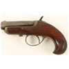 Image 1 : Williamson single shot derringer, .41 caliber,  2.5” barrel, S/N 3015, blued finish, engraved  brass