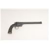 Image 1 : Smith & Wesson Model 1901 Target single shot  pistol, .22 caliber, 10” barrel, S/N 25556, blued  fin