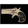 Image 1 : Remington O/U derringer, .41 caliber, 3” barrels,  S/N 4971, nickel finish, rosewood grips in overal