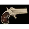 Image 5 : Remington O/U derringer, .41 caliber, 3” barrels,  S/N 4971, nickel finish, rosewood grips in overal