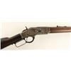 Image 2 : Winchester Model 1873 lever action rifle, .38  W.C.F. caliber, 26” octagon barrel, S/N 346569B,  blu