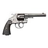 Image 2 : Colt New Service D.A. Revolver, .455 Eley caliber,  S/N 47. This revolver shows British proofs and