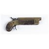 Image 1 : Percussion Pistol With Folding Knife, .31 caliber,  3.5" brass barrel with 3" folding knife blade,  