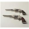 Image 4 : Pair of #2 Army Smith & Wesson .38 rim-fire  revolvers, SN: 75254 & 76209 in old period case.  Shows