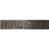 Image 2 : Old “WINCHESTER” painted wood advertising sign,  approximately 9.5” x  41.5” in overall good  condit