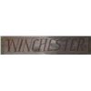 Image 3 : Old “WINCHESTER” painted wood advertising sign,  approximately 9.5” x  41.5” in overall good  condit