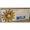 Image 2 : Massive painted metal sign advertising Borden’s  Milk with “Elsie” the cow mascot; approximately  29