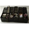 Image 2 : Six military metal ammo cans; 3 filled with gun  cleaning supplies; 3 filled with ammo consisting  m
