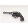 Image 2 : Colt New Service Double Action Revolver, .45 Colt,  5 1/2” barrel, blue finish, checkered wood grips