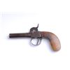 Image 1 : Single shot percussion center hammer pocket pistol  circa about 1850s and Belgium proofed. The barre