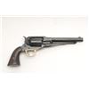 Image 1 : Remington percussion Navy revolver, .36 caliber,  6.5” octagon barrel, no visible S/N, overall fair 