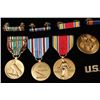 Image 1 : Lot of medals and pins. U.S. Forces. Est:$100-200