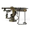 Image 1 : International Arms Mounted Spear Trap Gun 18" x  8", brass, adjustable and mounted on a rotating  ba