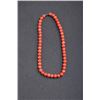 Image 1 : One strand of beautiful rare round Italian coral  10mm diameter and 18 inches long EST:$500-600