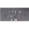 Image 1 : A unique collection of artistic silver jewelry  containing 2 agate  pendants and earrings, 2  modern