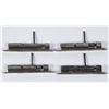 Image 2 : Four BANG-O Alarm Devices All are made of iron,  4.25" long, spring loaded.  Two are marked "BANG-O 