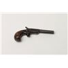 Image 2 : Unmarked Single Shot Derringer, .22 caliber, 2.5"  barrel, walnut grips. NSN., Very good condition. 