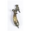 Image 2 : Ottoman Engraved Powder Horn with Eagle Head Spout 7", horn body engraved with the figure of an  Ott