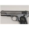 Image 3 : Colt 1908 Semi-Auto Pistol, .380 caliber, 3 ¾”  barrel, blue finish, checkered hard rubber grips,  S