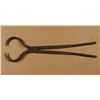 Image 2 : Large antique blacksmith’s iron tongs  approximately 25” in overall length.    Est.:   $50-$100.