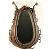 Image 2 : Horse collar mirror measuring 31” tall. Shows age  and would be great for rustic western décor. Est.