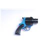 Image 2 : French Model 62 M.A.B. flare pistol with aluminum  frame in neon blue finish. In fine to excellent  