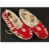 Image 1 : Beaded Moccasins with University of Oklahoma  motifs, last 50 years. Est:$150-300