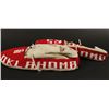 Image 4 : Beaded Moccasins with University of Oklahoma  motifs, last 50 years. Est:$150-300