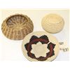 Image 3 : Lot of 3 American Indian Baskets. Est:$75-150