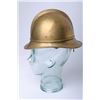 French Fireman’s brass helmet, 19th to 20th  Century with liner and chin strap.   Est.:   $150-$300.