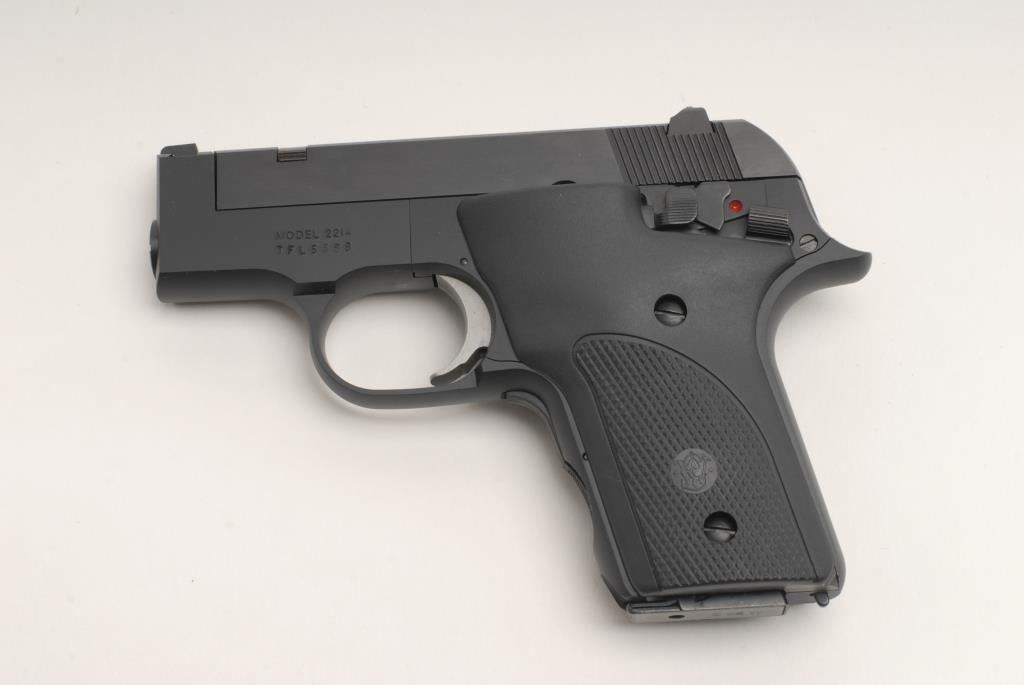 Model 2214 Smith & Wesson Model 2214 Semi-auto pistol, .22 L.R., 3” barrel, black ...